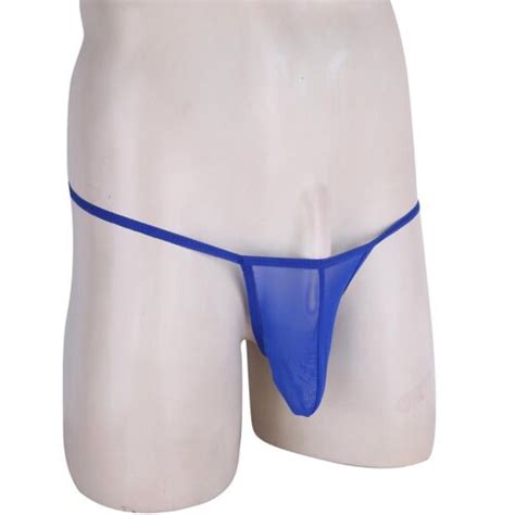 Herren Netz Durchsichtige Ausbuchtung Etui G String Micro Bikini Tanga Unterw Sche Slips Ebay