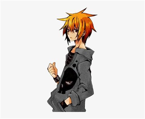 Anime Guy Anime Orange Hair Boy He Usually Wears A Blue Tabard With