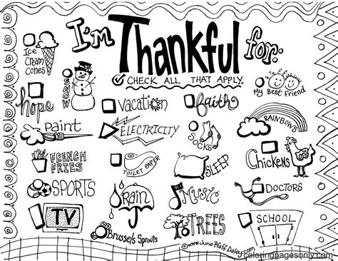 Im Thankful For Coloring Page Free Printable Coloring Pages