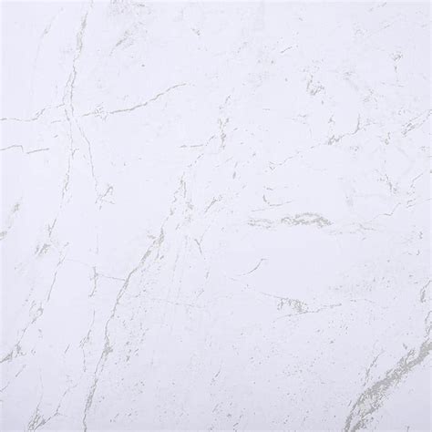 Dundee Deco Falkirk Mcgowen Iv White Faux Marble Modern Vinyl Peel And