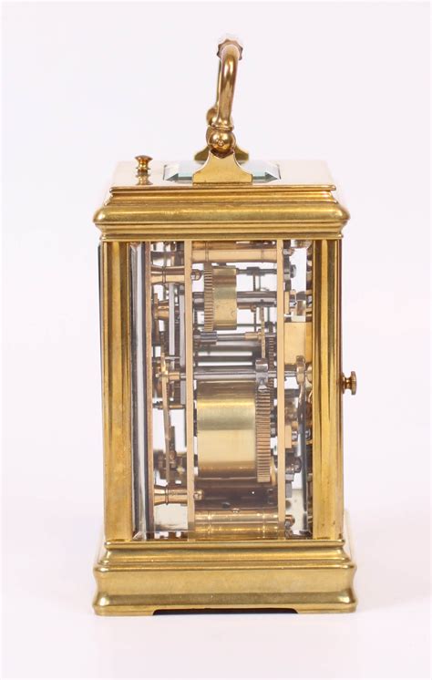 A French Brass Carriage Clock With Alarm Circa 1890 Gude And Meis