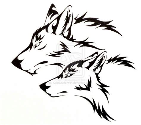 Pin By Jim Nagorka On Art Pair Tattoos Tribal Wolf Tattoo Tribal Wolf