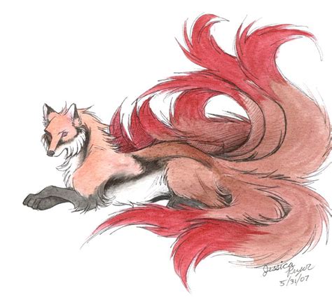My Nine Tailed Fox By Jessielp89 Draw Pinterest Inspiration