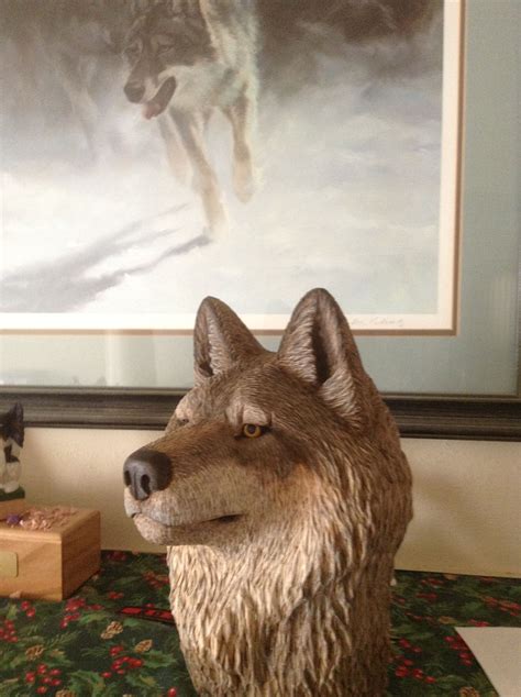 Wolf Carved In Debbie Edwards Class Nw Carving Academy 2015