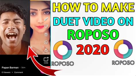 How To Make Duet Video On Roposo 2020 Make Duet Video On Roposo App