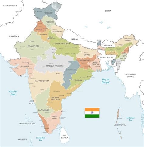 Every map of india in one place. Political-Map-of-India - Sevya Handmade