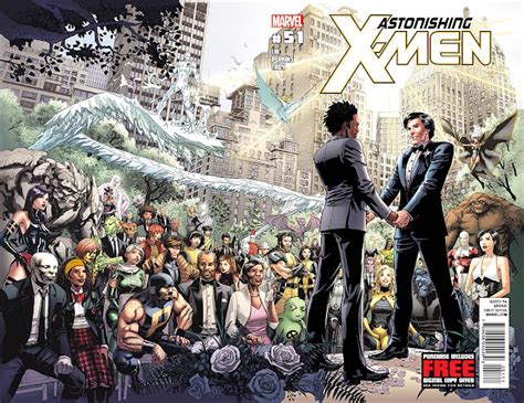 Marvels First Gay Marriage The Cover To Astonishing X Men 51