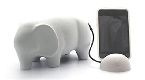 Ceramic Elephant Portable Speaker Gadgetsin