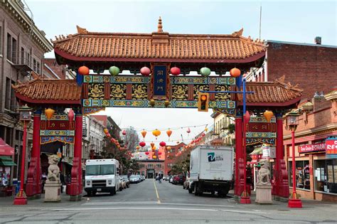 China Gate Entrance To Chinatown Vancouver Canada Lunar New Vancouver