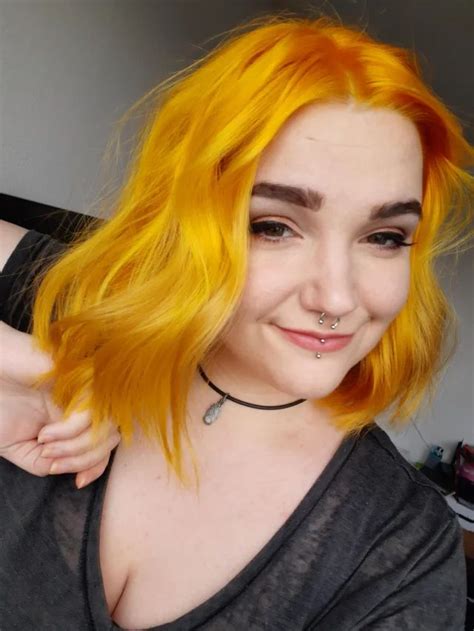 I Finally Tried Yelloworange Fancyfollicles Girl Hair Colors