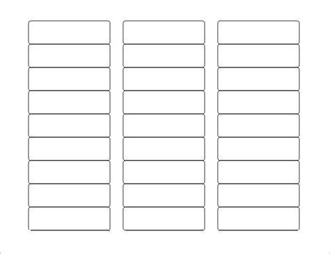 Blank Label Template Printable Label Templates