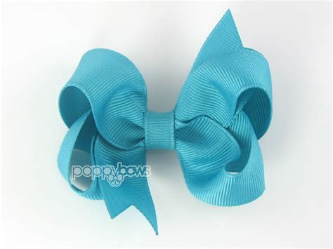 Caribbean Blue Turquoise Hairbow 3 Inch Boutique Hair Bow Etsy