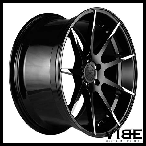 20 Vertini Flying Black Concave Staggered Wheels Rims Fits Lexus Is250