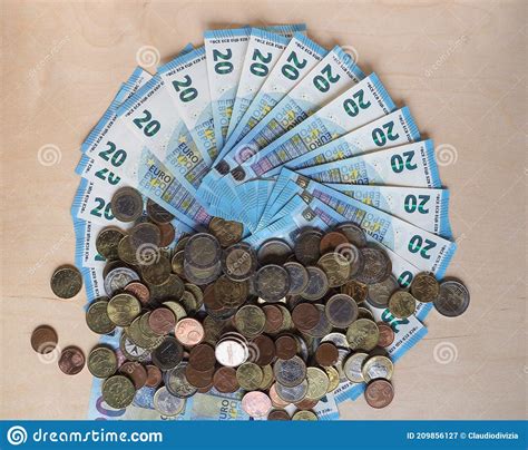 Euro Notes And Coins European Union Stock Image Image Of Notes