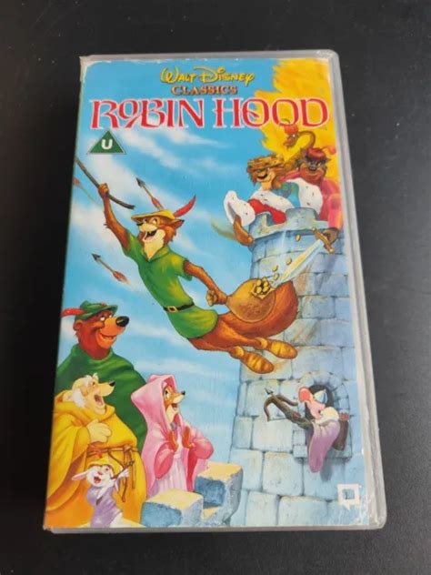 Robin Hood Vhs Video Tape Walt Disney Classics Free Uk Postage