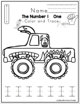 Transportation theme preschool center activities. Monster Truck Center Activities by Preschool Printable | TpT