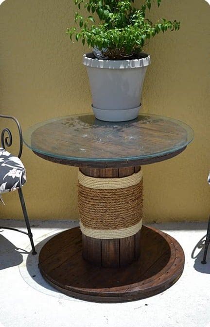 Cable Spool Patio Table
