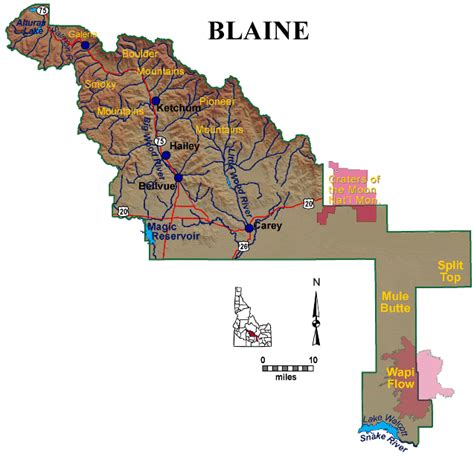 Idaho Places Blaine County The Idgenweb Project