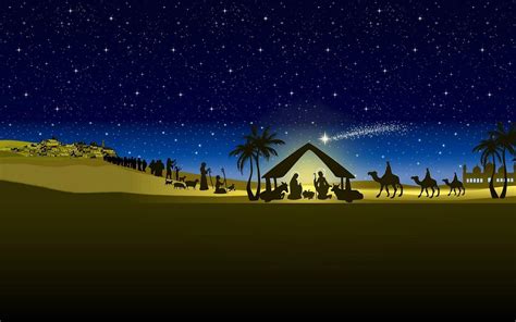 Christmas Nativity Wallpapers Wallpaper Cave