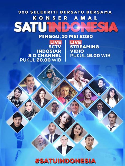 300 Selebritis Di Konser Amal Satu Indonesia Sambungkan Semangat Juang