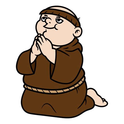 Cartoon Of Catholic Monk Illustrations Royalty Free Vector Graphics