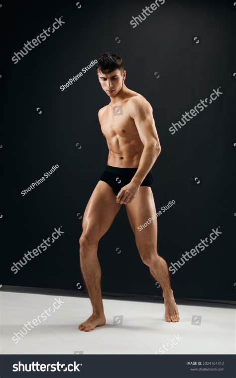 Sexy Man Naked Muscular Body Black Stock Photo 2024161412 Shutterstock