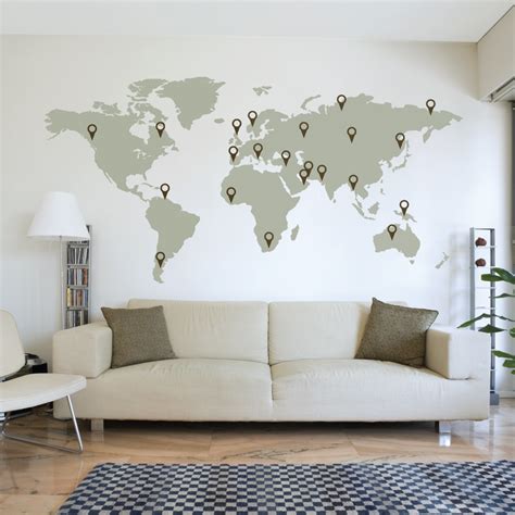 World Map Wall Decal1024x1024 Live Diy Ideas
