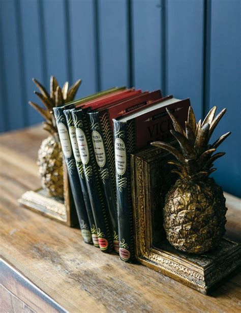 Golden Pineapple Book Ends Pineapple Bookends Wedding T List