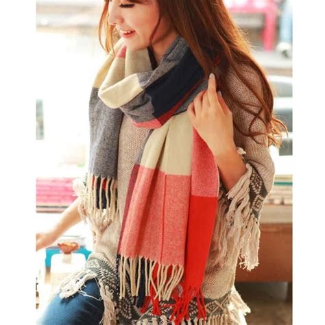 190 50cm Autumn Winter Female Wool Plaid Scarf Women Cashmere Scarves Free Download Nude Photo