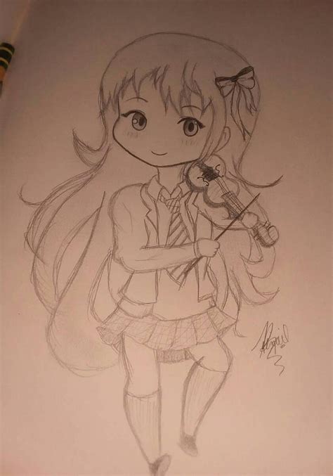 Chibi Violin Girl By Mousebee On Deviantart