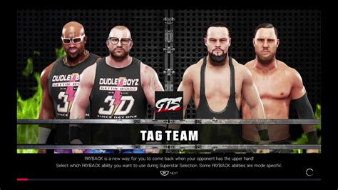 Wwe 2k19 Bubba Ray Dudleyd Von Dudley Vs Bo Dallascurtis Axel