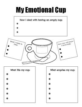 We have hundreds of free worksheets parents, teachers, homeschoolers or other caregivers to use with kids. My Emotional Cup - Mental Health & Self Care Reflection by ...
