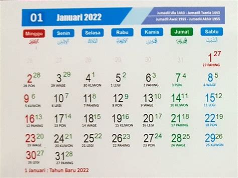 Link Download Kalender Tahun 2022 Format Png Pdf Dan  Lengkap Libur