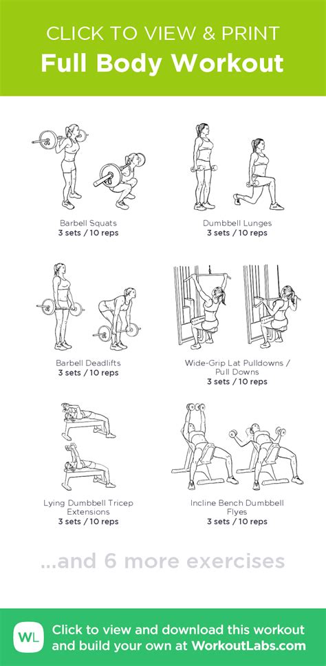 Full Body Workout Click To View And Print This