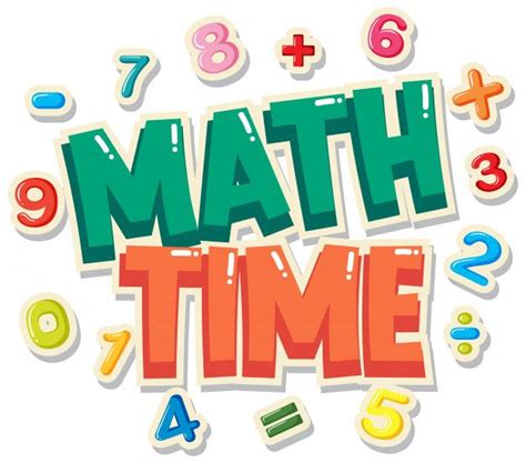 Download Poster Design With Word Math Time With Numbers In Background