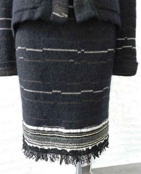 Chanel 09a Black Mohair Sweater Set At 1stdibs