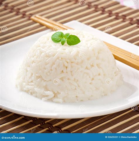 Cooked Rice Stock Image Image Of Chopsticks Brown Dish 32625331