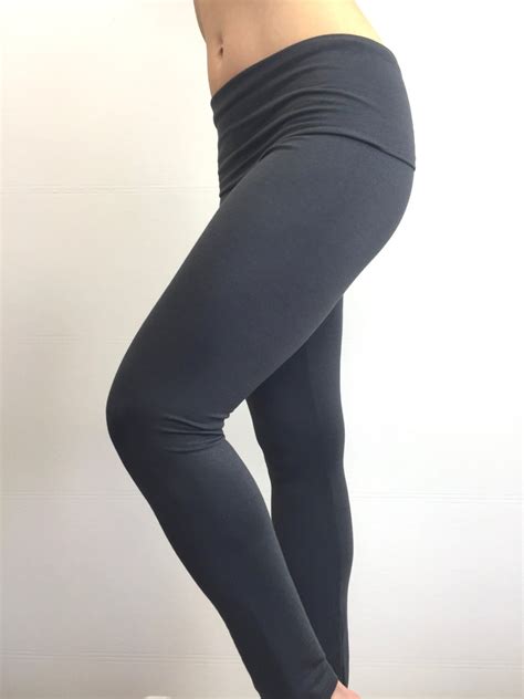 Charcoal Grey Bamboo Terry Leggings By So Fine