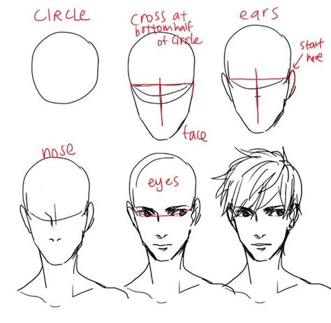 Pin by Darina SHINER on Tutorials | Male face drawing, Guy drawing, How