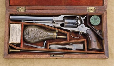 Cased Remington New Model 1858 Single Action Percussion Revolver 44