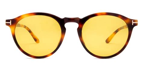 tom ford™ ft0904 aurele 53e 52 shiny medium blonde havana sunglasses