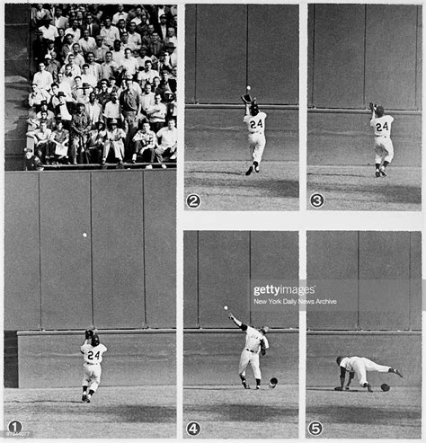 Willie Mays Makes His Famous Catch Off The Bat Of Vic Wertz In The