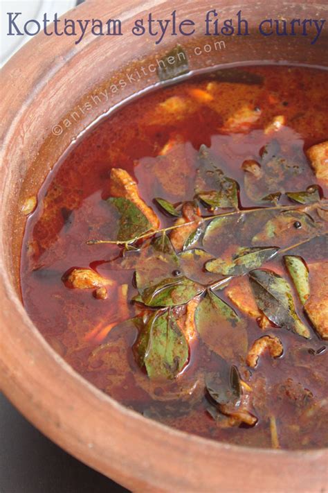 Kottayam Style Fish Curry Kerala Style Fish Curry Meen Mulakittathu