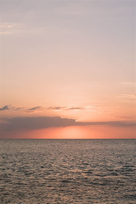 Calm Ocean During Golden Hour · Free Stock Photo