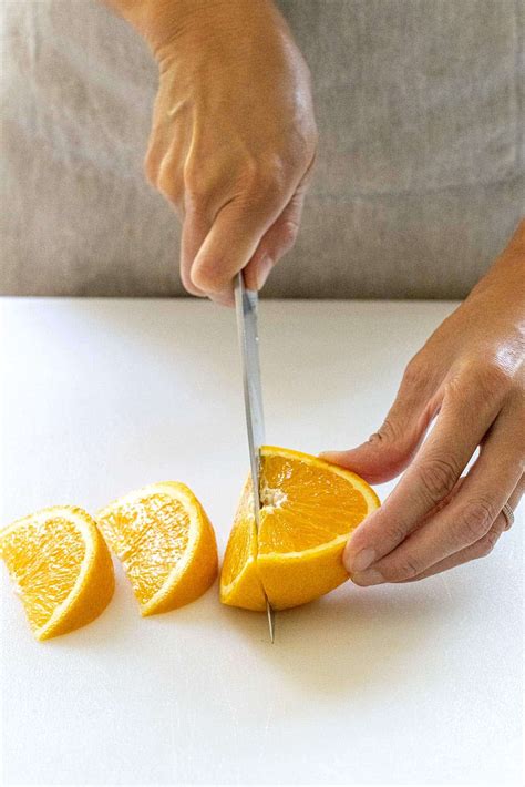 How To Cut Orange Wedges