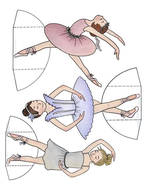 Ballerina Paper Dolls Collection Cottage Chronicles Paper Dolls