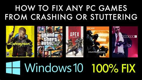 How To Fix Any Pc Games From Crashing Or Stuttering 2021 Tutorial