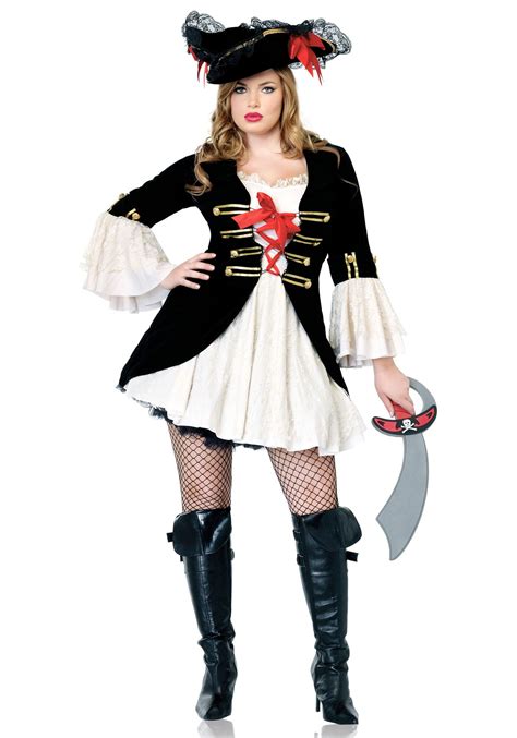 Plus Size Sexy Captain Swashbuckler Costume - Halloween Costume Ideas 2019