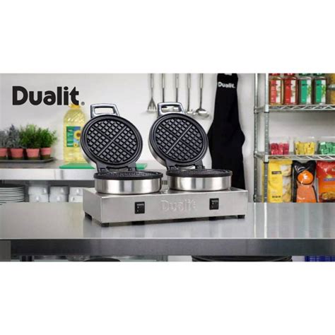 Dualit Stainless Steel Double Waffle Iron Handmade In The Uk