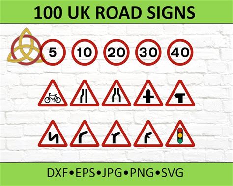 100 Uk Road Signs Etsy Uk